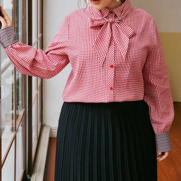 GINGHAM SHIRT 👚 NWOT - Picture 4 of 7